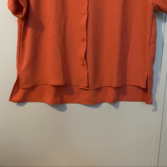 Rachel Zoe Orange Short Sleeve Top Size Small - Picture 3 of 5